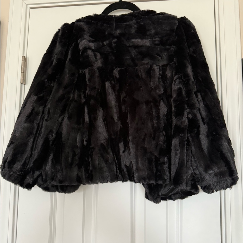 Melody Chic Black Faux Fur Jacket - Picture 5 of 5